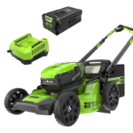 Greenworks Pro 21in 80V 80V Lithium-Ion Push Lawn Mower GEN 2 Auto Switch with 4.0Ah Battery & Charger