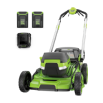 Greenworks 21in 60V Lithium-Ion Self-Propelled Lawn Mower Dual-Blade System with (2) 5.0Ah Batteries & Rapid Charger