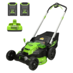 Greenworks 25in 60V Lithium-Ion Self-Propelled Lawn Mower Dual Battery System with (2) 4.0Ah Batteries & Fast Charger