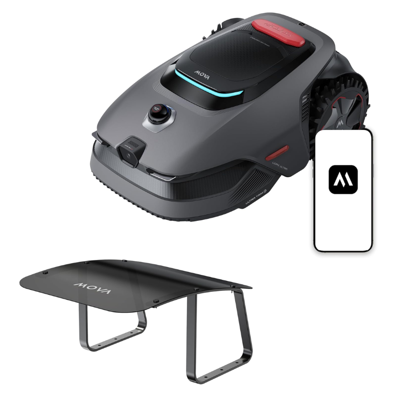 1 MOVA LiDAX Ultra 2000 Robot Lawn Mower with 4G with Garage for 0.5 Acre, No Wire No RTK+360° 3D LiDAR+AI Vision, 45% Slope, Cut Height 1.2"-3.9", 150 Multi-Zone,Edge Cutting(Garage Shipped Separately) - Image 1