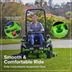Greenworks 54in 80V Zero-Turn Riding Lawn Mower MaximusZ Fast Charging with (2) 16.0Ah + (4) 6.0Ah Batteries & 1.5kW Charger - Image 11