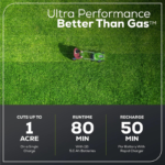 Greenworks 21in 60V Lithium-Ion Self-Propelled Lawn Mower Dual-Blade System with (2) 5.0Ah Batteries & Rapid Charger - Image 3