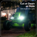 Greenworks 42in 60V CrossoverT Cordless Riding Lawn Tractor with (4) 8.0Ah Batteries & 600W Plug-In Charger - Image 12