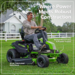 Greenworks 42in 60V CrossoverT Cordless Riding Lawn Tractor with (4) 8.0Ah Batteries & 600W Plug-In Charger - Image 13