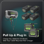 Greenworks 54in 80V Zero-Turn Riding Lawn Mower MaximusZ Fast Charging with (2) 16.0Ah + (4) 6.0Ah Batteries & 1.5kW Charger - Image 15