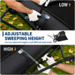 Garvee 42in Tow-Behind Lawn Sweeper 21 cu ft Large Hopper Adjustable Sweeping Height - Image 2