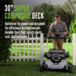EGO POWER+ 30in 56V Cordless Self-Propelled Lawn Mower LM3004SP-2 with Super Composite Deck, (2) 6.0Ah Batteries & Dual Port Charger - Image 3
