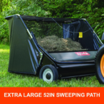 Agri-Fab 50in Tow-Behind Lawn Sweeper 26 cu ft Hopper Adjustable Brush Height - Image 3