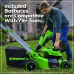Greenworks 21in 60V Lithium-Ion Self-Propelled Lawn Mower Dual-Blade System with (2) 5.0Ah Batteries & Rapid Charger - Image 11
