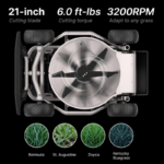 Mowrator 21in 4WD Remote Control Lawn Mower S1 0.75 Acre 37° Slope Climbing - Image 5