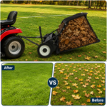 Garvee 42in Tow-Behind Lawn Sweeper 21 cu ft Large Hopper Adjustable Sweeping Height - Image 6