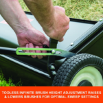Agri-Fab 50in Tow-Behind Lawn Sweeper 26 cu ft Hopper Adjustable Brush Height - Image 6