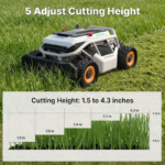 Mowrator 21in 4WD Remote Control Lawn Mower S1 1.12 Acre 50° Slope Climbing - Image 6
