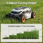 Mowrator 21in 4WD Remote Control Lawn Mower S1 0.75 Acre 37° Slope Climbing - Image 6