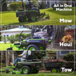 Greenworks 60in 80V 41HP Equivalent Riding Lawn Mower 5.12 Acre Rear Dump Bed with (2) 16.0Ah + (4) 8.0Ah Batteries & Turbo Charger - Image 7