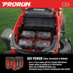 PRORUN 42in 60V 16HP Equivalent Riding Lawn Tractor PLT60V42 Extended Runtime - Image 7