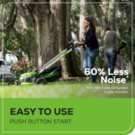 Greenworks 25in 60V Lithium-Ion Self-Propelled Lawn Mower Dual Battery System with (2) 4.0Ah Batteries & Fast Charger - Image 7