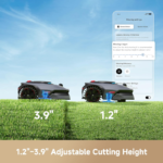 MOVA LiDAX Ultra 2000 Robot Lawn Mower with 4G with Garage for 0.5 Acre, No Wire No RTK+360° 3D LiDAR+AI Vision, 45% Slope, Cut Height 1.2"-3.9", 150 Multi-Zone,Edge Cutting(Garage Shipped Separately) - Image 8