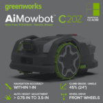Greenworks 0.5 Acre RTKVision Navigation Robot Lawn Mower C20Z Wire-Free Smart Obstacle Avoidance - Image 8